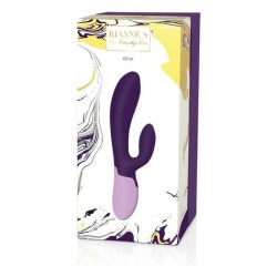 Vibration de Stimulation Double Rianne S Essentials Xena Rabbit Pourpre Lila