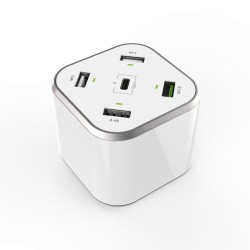 Chargeur USB Aisens ASCH-5PQC-W Blanc