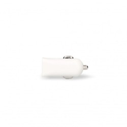 Chargeur USB pour Voiture + Câble Lightning MFi Contact 2.1A Blanc