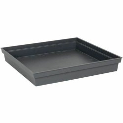 Sous-pot EDA Tuscany Carré Plastique 40 x 40 x 5,9 cm Anthracite