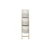 Cache-pot DKD Home Decor Gris Doré Métal Blanc Bicolore Fer (45 x 33 x 92,8 cm)