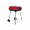 Barbecue à Charbon avec Couvercle et Roulettes DKD Home Decor Rouge 60 x 57 x 80 cm Acier (60 x 57 x 80 cm)