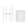 Set de pots de fleurs DKD Home Decor Métal Blanc Shabby Chic (31 x 31 x 58 cm)