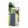 Pot EDA Graphit Plastique Gris foncé Carré (39,5 x 39,5 x 80 cm)