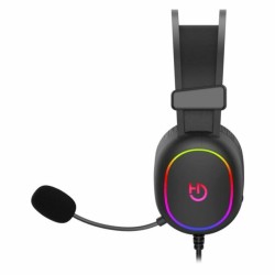 Casque avec Microphone Gaming Hiditec Erys ARGB Noir Multicouleur