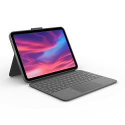 Housse pour Tablette et Clavier Logitech Combo Touch Gris Espagnol Qwerty