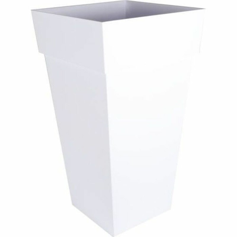 Pot EDA 13639 Blanc polypropylène Plastique Carré 43,3 x 43,3 x 80 cm