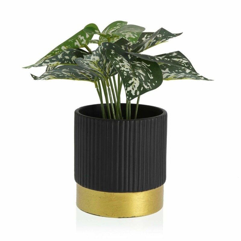 Pot Versa Noire Céramique (13,5 x 14 x 13,5 cm)