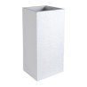 Pot EDA Graphit Plastique Blanc Carré (39,5 x 39,5 x 80 cm)