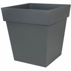 Cache-pot EDA Tuscany Plastique Carré Gris foncé Ø 50 cm