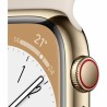 Montre intelligente Apple Watch Series 8 WatchOS 9 Beige 4G LTE