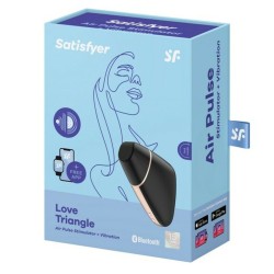 Aspirateur à clitoris Love Triangle Air Pulse Satisfyer Noir