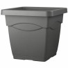 Cache-pot Deroma Anthracite Injecté Carré Ø 50 cm 50 x 28 cm