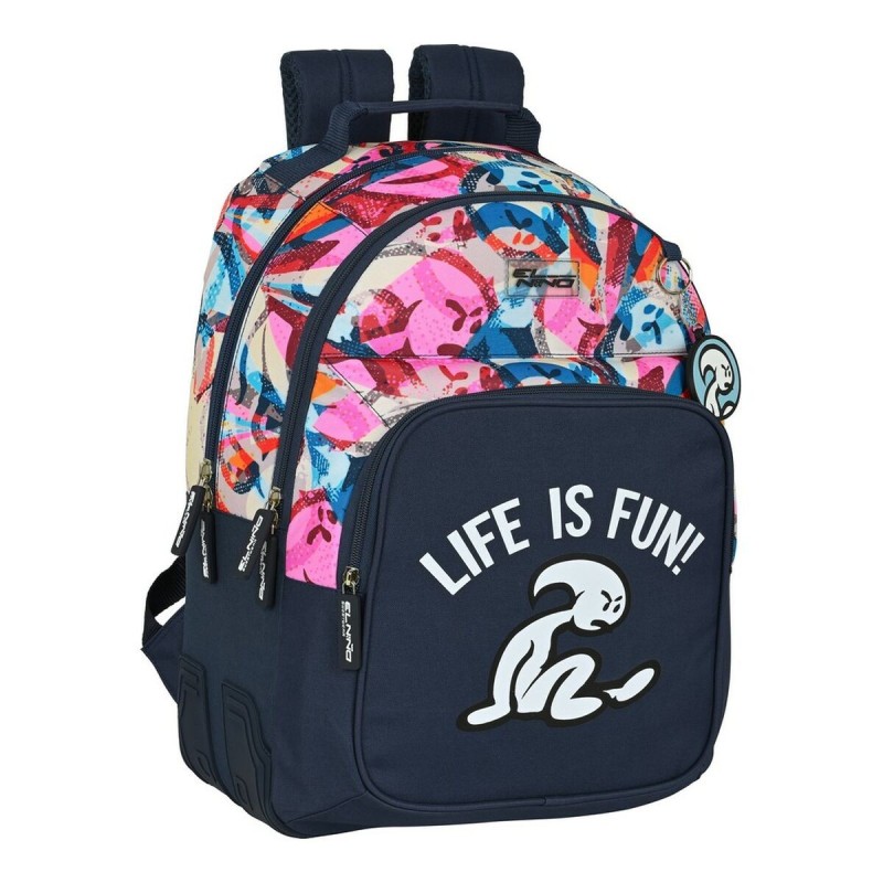 Cartable El Niño Life is fun Multicouleur (32 x 42 x 15 cm)