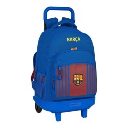 Cartable à roulettes F.C. Barcelona M918 33 x 45 x 22 cm Bordeaux Blue marine (33 x 45 x 22 cn)