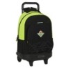 Cartable à roulettes Real Betis Balompié 33 x 45 x 22 cm Noir Citron