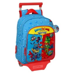 Cartable à roulettes SuperThings Rescue force 27 x 33 x 10 cm Bleu