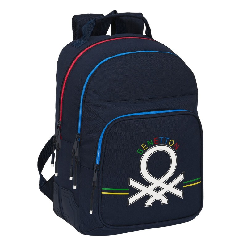 Cartable Benetton Sixties Blue marine (32 x 42 x 15 cm)