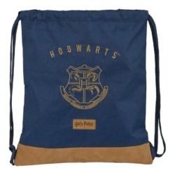 Sac à dos serré par des ficelles Harry Potter Magical Marron Blue marine (35 x 40 x 1 cm)