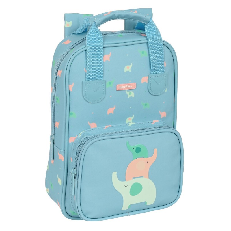 Cartable Safta Elefantes 20 x 28 x 8 cm Vert