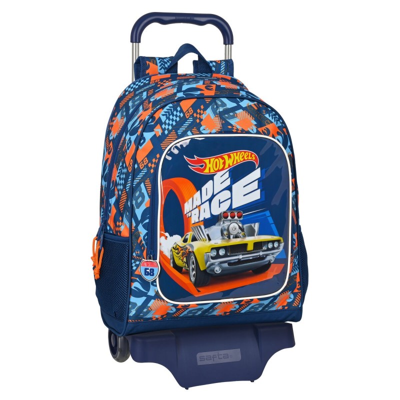 Cartable à roulettes Hot Wheels Speed club Orange (32 x 42 x 14 cm)