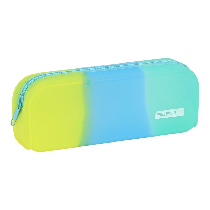 Trousse d\'écolier Safta Bleu Vert Jaune (18.5 x 7.5 x 5.5 cm)