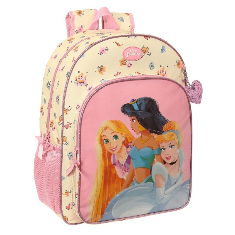 Cartable Princesses Disney Magical Beige Rose (33 x 42 x 14 cm)