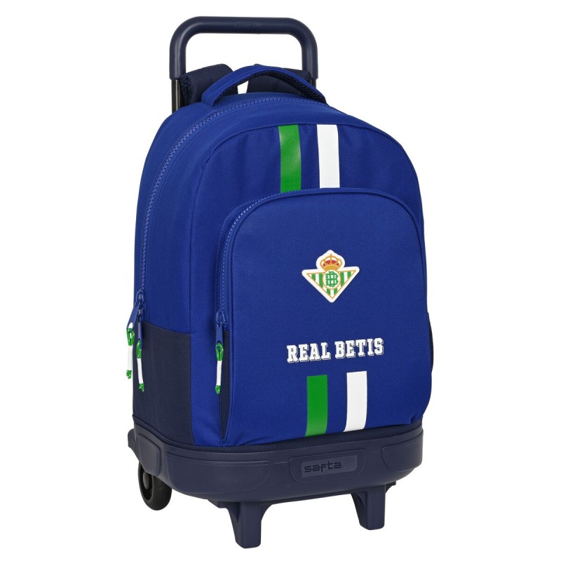 Cartable à roulettes Real Betis Balompié Bleu (33 x 45 x 22 cm)