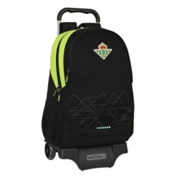 Cartable à roulettes Real Betis Balompié Noir Citron 32 x 44 x 16 cm