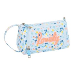 Trousse Scolaire avec Accessoires Moos Lovely Bleu clair (32 Pièces)