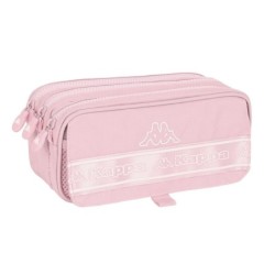 Trousse Fourre-Tout Triple Kappa 21,5 x 10 x 8 cm Rose