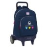 Cartable à roulettes Benetton Love Blue marine (33 x 45 x 22 cm)