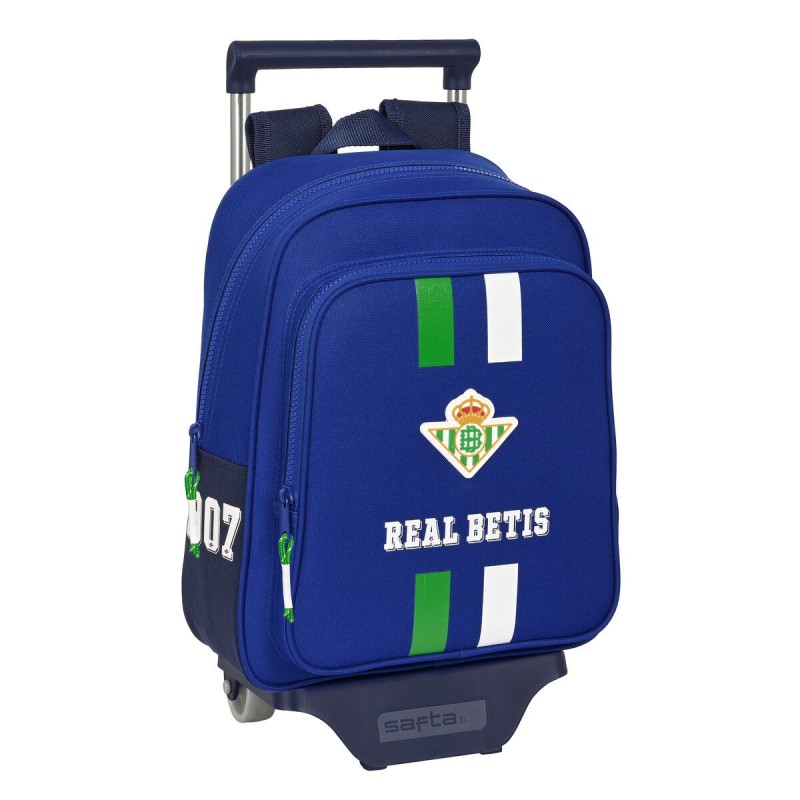 Cartable à roulettes Real Betis Balompié Bleu (28 x 34 x 10 cm)