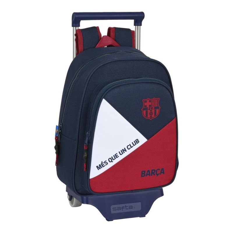 Cartable à roulettes F.C. Barcelona Corporativa Bleu Bordeaux (27 x 33 x 10 cm)