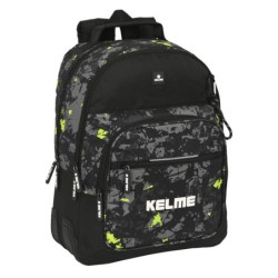 Cartable Kelme Jungle Noir Gris Citron (32 x 42 x 15 cm)