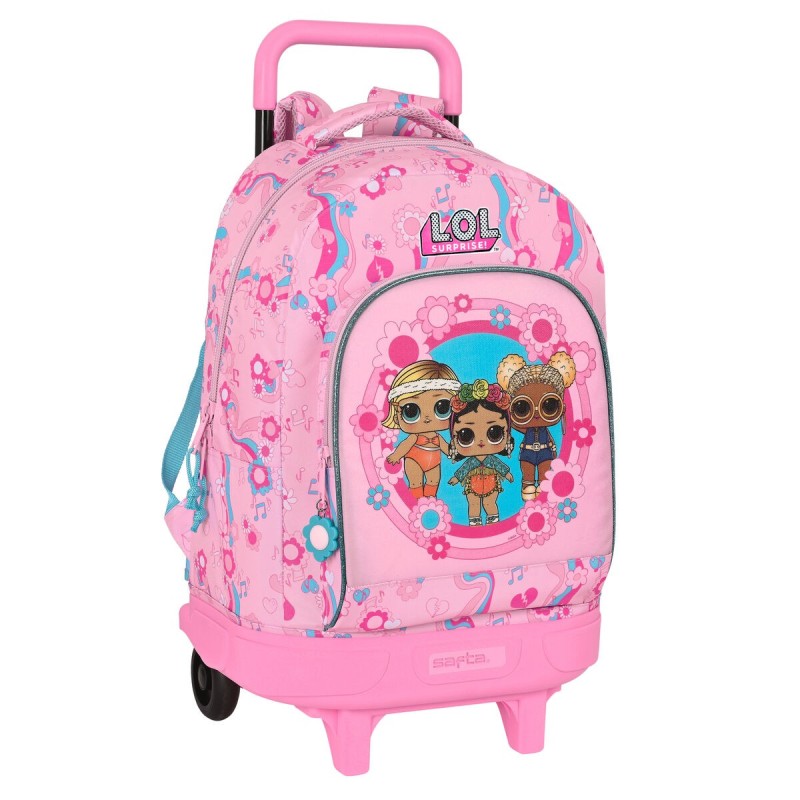 Cartable à roulettes LOL Surprise! Glow girl Rose (33 x 45 x 22 cm)