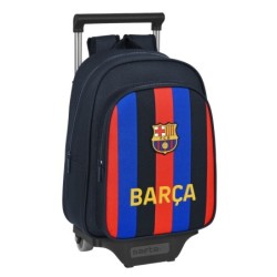 Cartable à roulettes F.C. Barcelona Bordeaux Blue marine (27 x 33 x 10 cm)