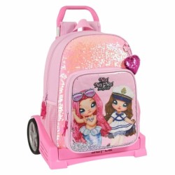 Cartable à roulettes Na!Na!Na! Surprise Sparkles Rose (33 x 42 x 14 cm)