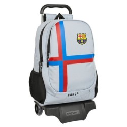 Cartable à roulettes F.C. Barcelona Gris (32 x 44 x 16 cm)