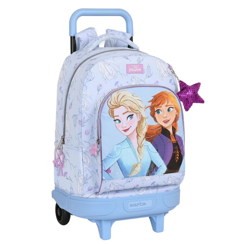 Cartable à roulettes Frozen Believe 33 x 45 x 22 cm Lila