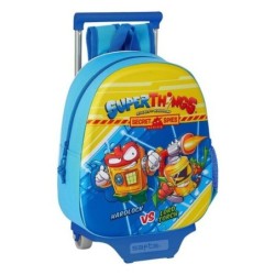 Cartable 3D avec roulettes SuperThings Bleu clair