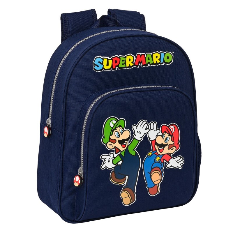 Cartable Super Mario Blue marine 28 x 34 x 10 cm