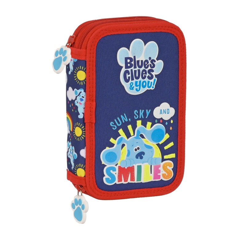 Plumier double Blue\'s Clues Blue marine (28 pcs)