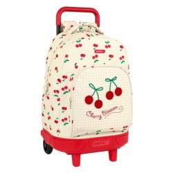 Cartable à roulettes Safta Cherry Beige (33 x 45 x 22 cm)