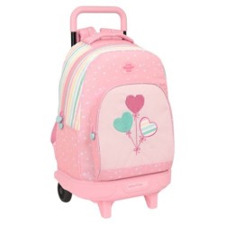 Cartable à roulettes BlackFit8 Globitos 33 x 45 x 22 cm Rose