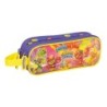 Trousse Fourre-Tout Double SuperThings Guardians of Kazoom Violet Jaune (21 x 8 x 6 cm)