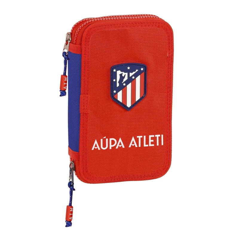 Plumier double Atlético Madrid Rouge Blue marine (28 pcs)