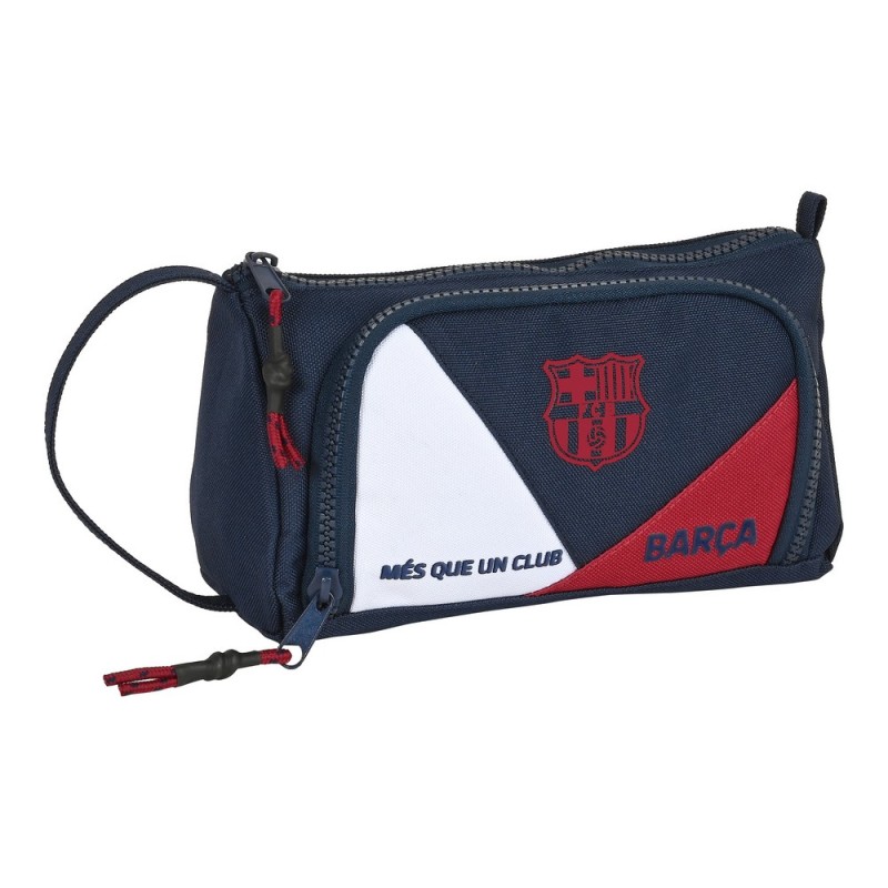 Trousse d\'écolier F.C. Barcelona Corporativa Bleu Bordeaux (20 x 11 x 8.5 cm) (32 Pièces)