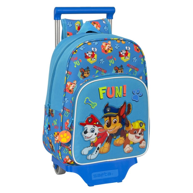 Cartable à roulettes The Paw Patrol Friendship Bleu (26 x 34 x 11 cm)