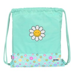 Sac à dos serré par des ficelles Smiley Summer fun Turquoise (35 x 40 x 1 cm)